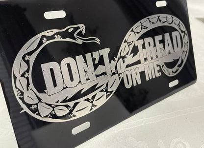 License Plate DON'T TREAD ON ME Auto Truck car tag Aluminum