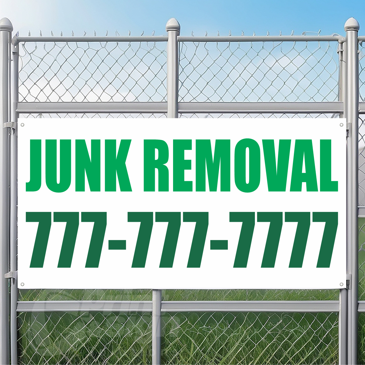 Junk Removal Vinyl Banner Add Your Phone Number
