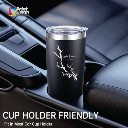 Lake Oconee Laser Engraved 20oz Tumbler Insulated Travel Mug with Lid