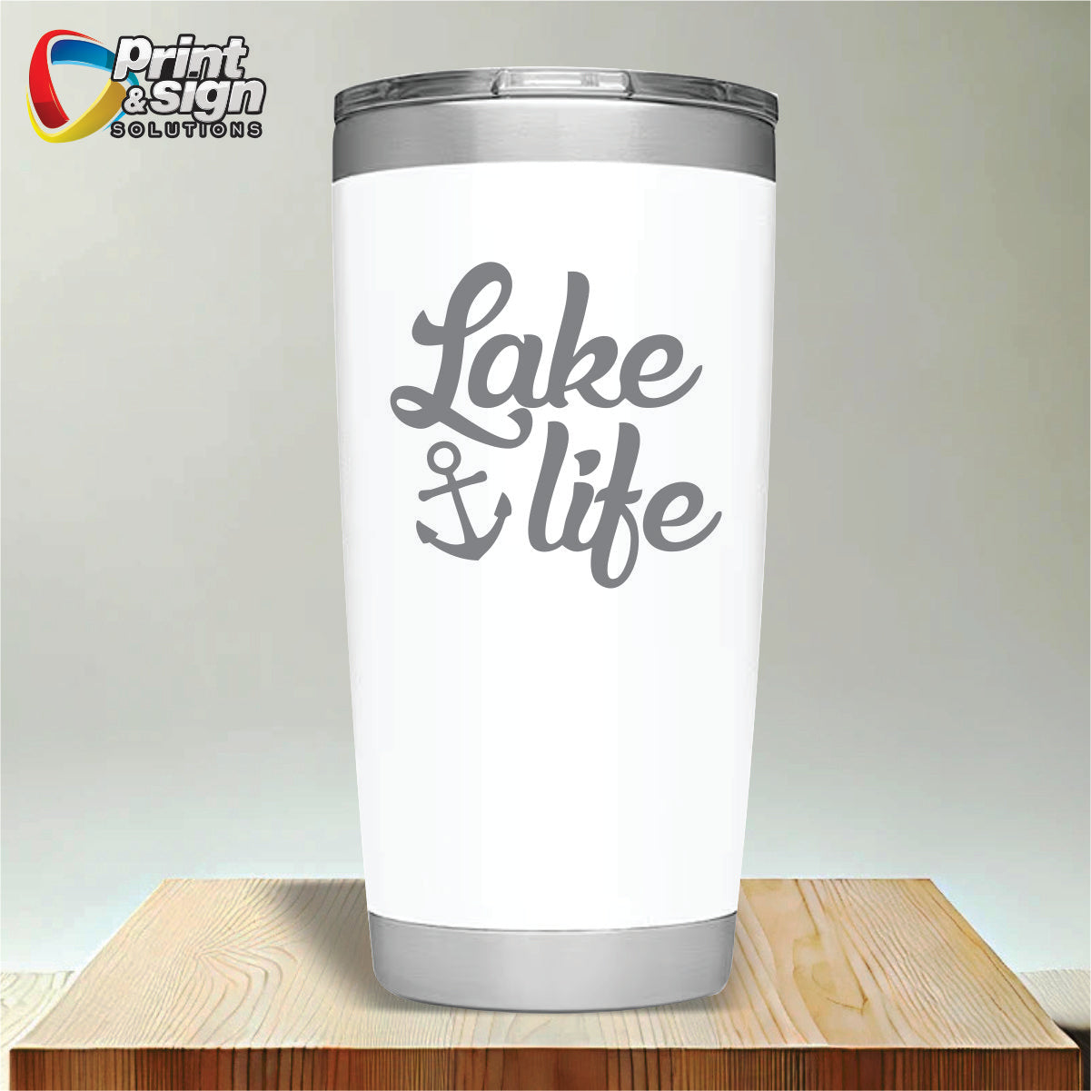 Lake Life Laser Engraved Tumbler Insulated Travel Mug