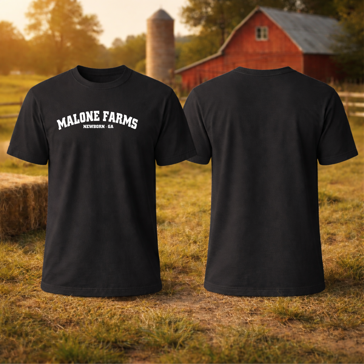 T-shirt MALONE FARMS Equestrian Center Bella Canvas 3001 Unisex Royal Purple