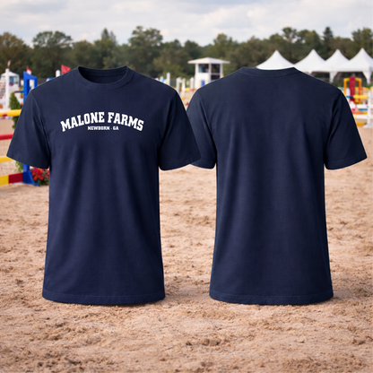 T-shirt MALONE FARMS Equestrian Center Bella Canvas 3001 Unisex Royal Purple