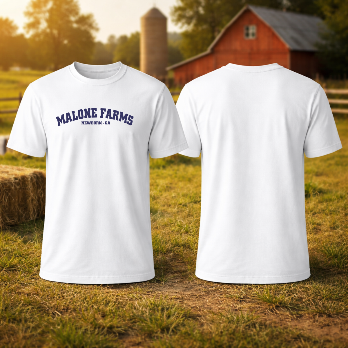 T-shirt MALONE FARMS Equestrian Center Bella Canvas 3001 Unisex Royal Purple