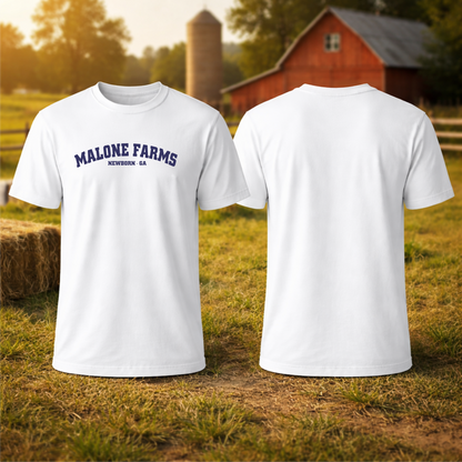 T-shirt MALONE FARMS Equestrian Center Bella Canvas 3001 Unisex Royal Purple
