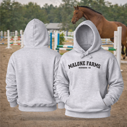 MALONE FARMS Equestrian Hooded Sweatshirt