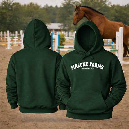 MALONE FARMS Equestrian Hooded Sweatshirt
