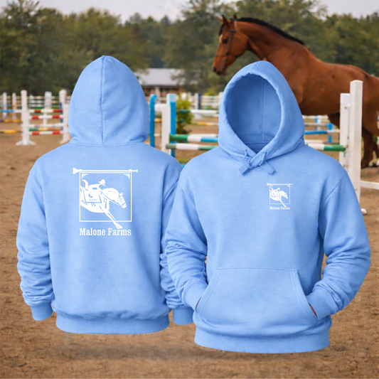 MALONE FARMS Equestrian Hooded Sweatshirt