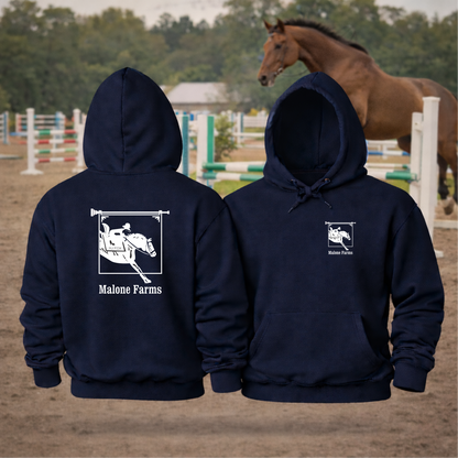MALONE FARMS Equestrian Hooded Sweatshirt