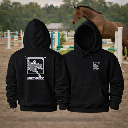 MALONE FARMS Equestrian Hooded Sweatshirt