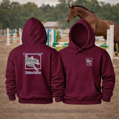 MALONE FARMS Equestrian Hooded Sweatshirt