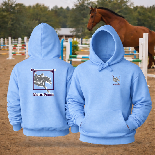 MALONE FARMS Equestrian Hooded Sweatshirt