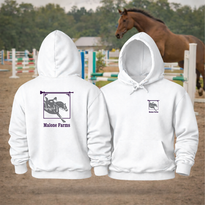MALONE FARMS Equestrian Hooded Sweatshirt