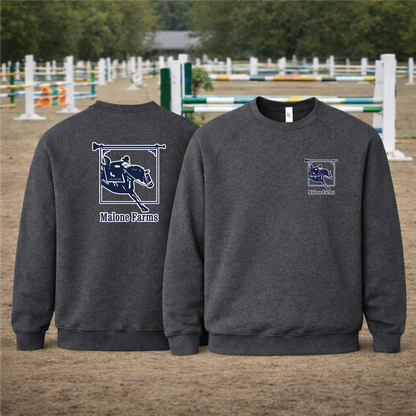 MALONE FARMS Equestrian Center Bella Canvas Sweatshirt