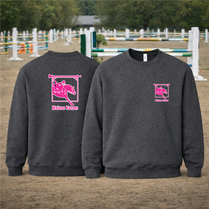 MALONE FARMS Equestrian Center Bella Canvas Sweatshirt