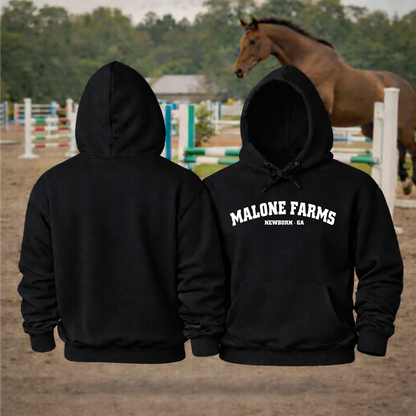 MALONE FARMS Equestrian Hooded Sweatshirt