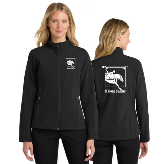 MALONE FARMS Port Authority® Women's Core Soft Shell Jacket Emboridered