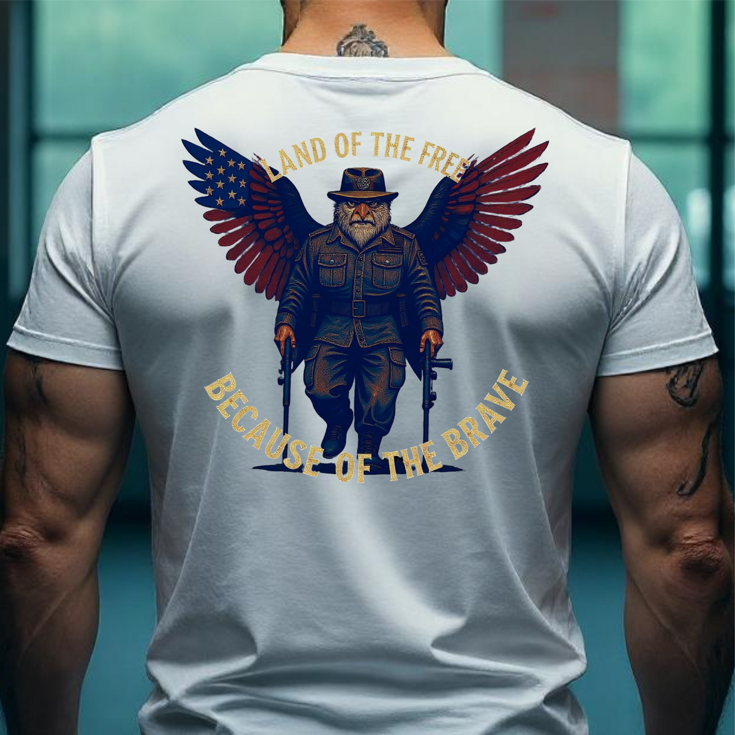 Land of the Free Because of the Brave | Digital File Direct Download Ready to Print PNG PDF High Definition