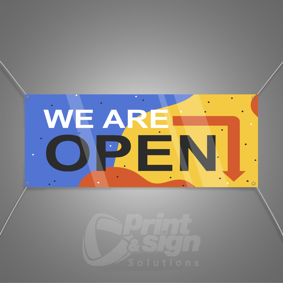 WE ARE OPEN - Vinyl Banner