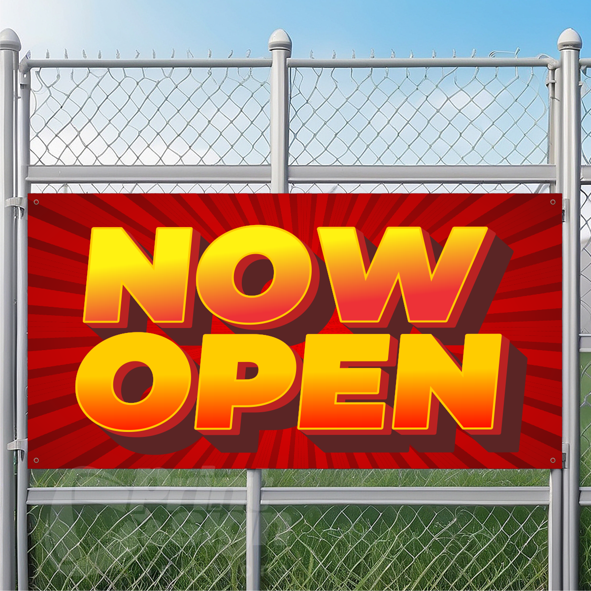 NOW OPEN - Vinyl Banner