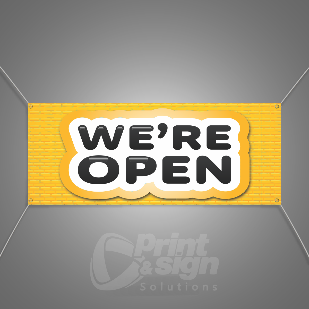 WE ARE OPEN - Vinyl Banner