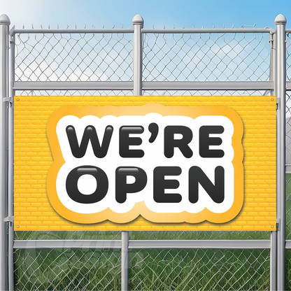WE ARE OPEN - Vinyl Banner