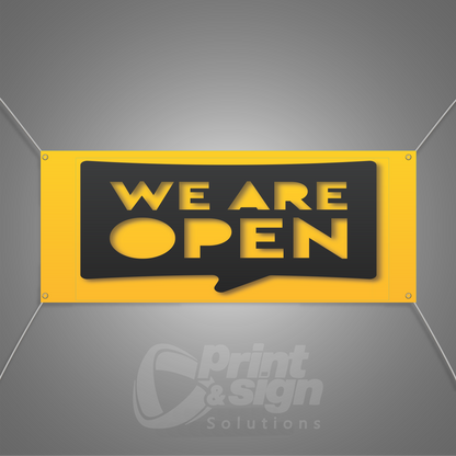 WE ARE OPEN - Vinyl Banner