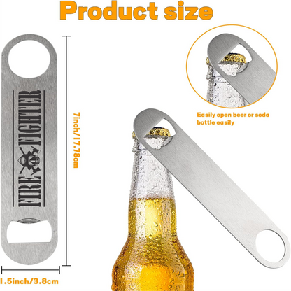 FIRE FIGHTER laser engraved bottle opener