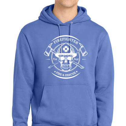 Firefighter  Patriot Hooded Sewatshirt