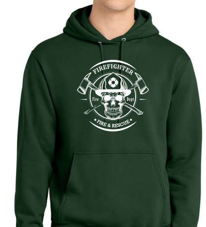 Firefighter  Patriot Hooded Sewatshirt