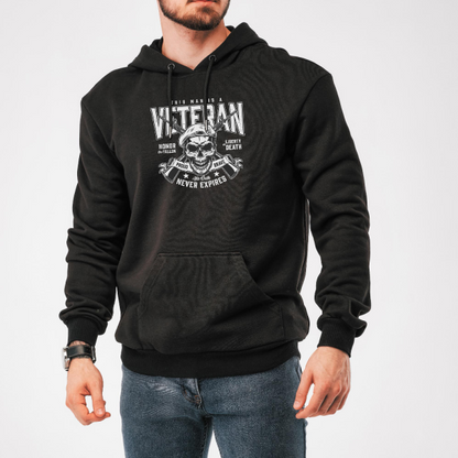 This Man is a Veteran Patriot Hooded Sewatshirt