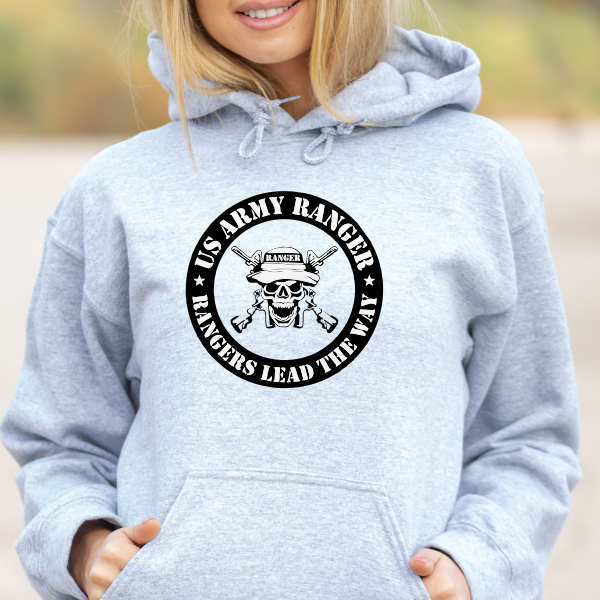 US Army Rangers - Rangers Lead The Way Patriotic Hooded Sweatshirt ...