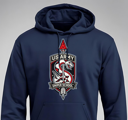 US Army Sniper School Patriot Hooded Sweatshirt