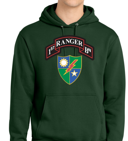 First Ranger Battalion Patriot Hooded Sweatshirt