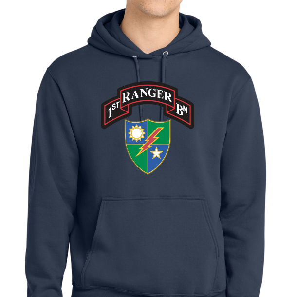 First Ranger Battalion Patriot Hooded Sweatshirt
