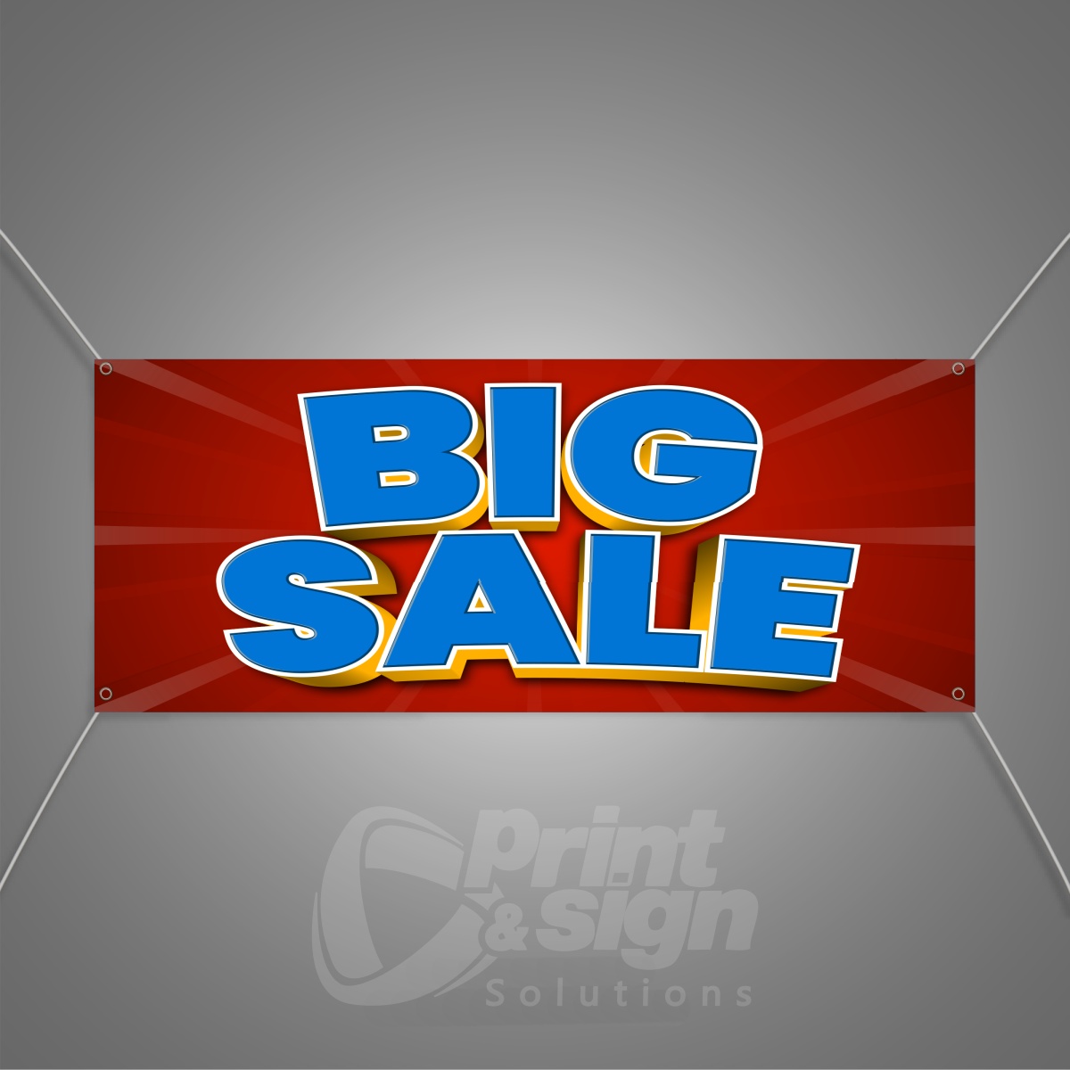 BIG SALE Red Background - Vinyl Banner
