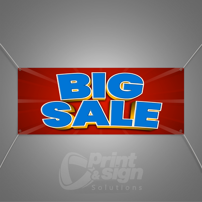 BIG SALE Red Background - Vinyl Banner