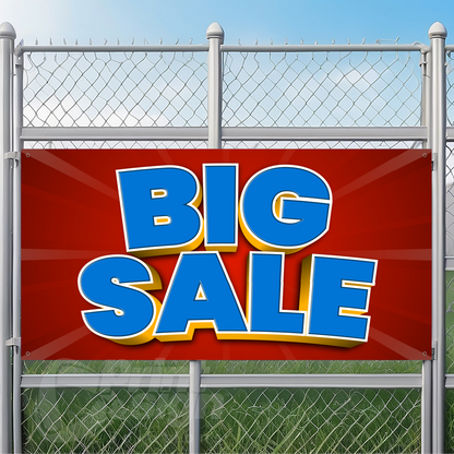 BIG SALE Red Background - Vinyl Banner