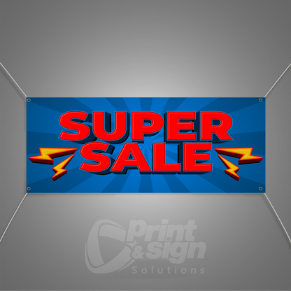 SUPER SALE electro - Vinyl Banner