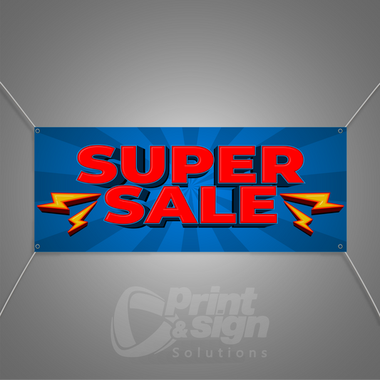 SUPER SALE electro - Vinyl Banner