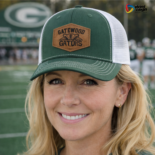 GATEWOOD GATORS RICHARDSON 112 TRUCKER HAT SNAPBACK WITH LEATHER PATCH