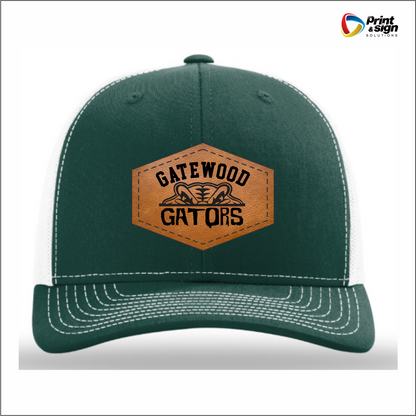 GATEWOOD GATORS RICHARDSON 112 TRUCKER HAT SNAPBACK WITH LEATHER PATCH