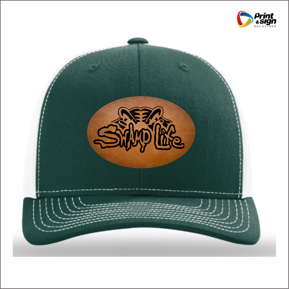 GATEWOOD SWAMP RICHARDSON 112 TRUCKER HAT SNAPBACK WITH LEATHER PATCH