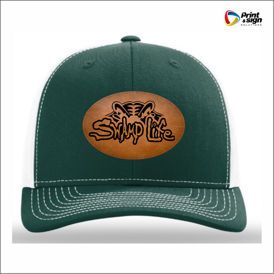 GATEWOOD SWAMP RICHARDSON 112 TRUCKER HAT SNAPBACK WITH LEATHER PATCH