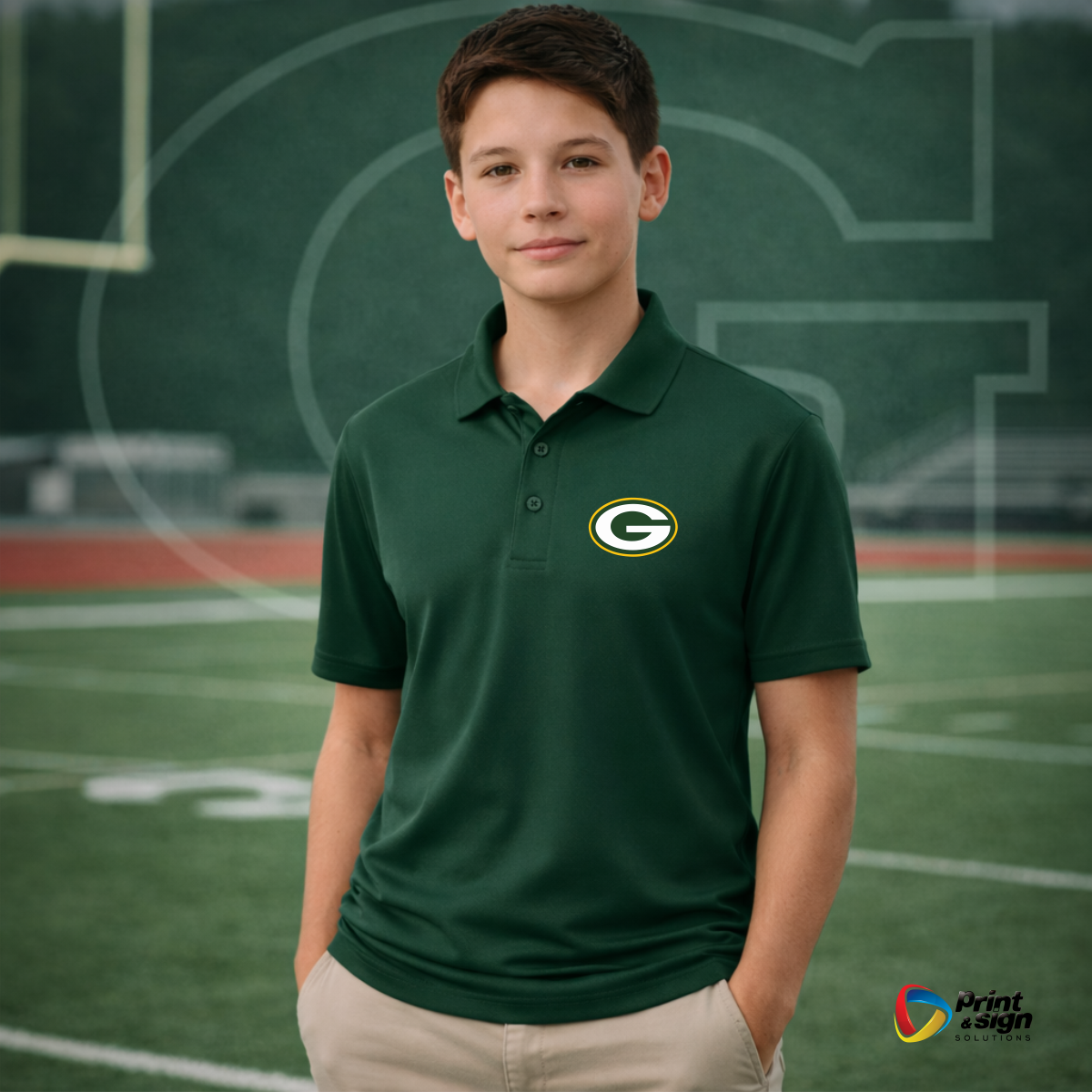 Gatewood Schools Performance Polo Shirt – Moisture-Wicking Dry-Fit with Embroidered Logo