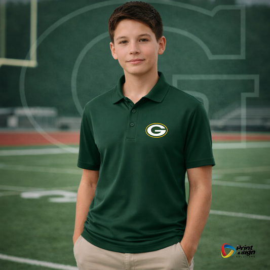 Gatewood Schools Performance Polo Shirt – Moisture-Wicking Dry-Fit with Embroidered Logo