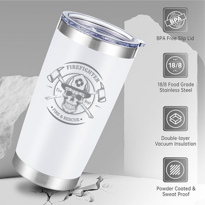 Laser Engraved FIREFIGHTER Tumber