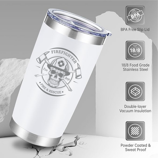 Laser Engraved FIREFIGHTER Tumber