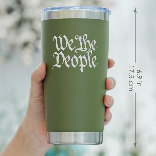 We The People Laser Engraved Tumbler