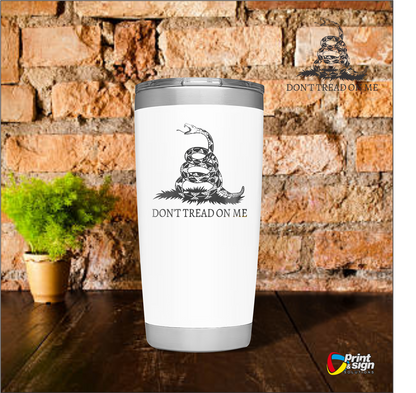 Don't Tread on Me Laser Engraved Tumbler