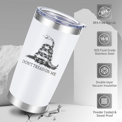 Don't Tread on Me Laser Engraved Tumbler